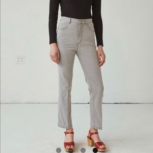 Rachel Comey Bismark Pant in Khaki, Stretch Denim